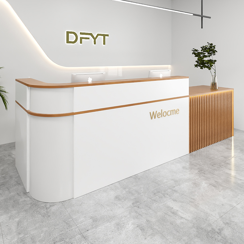 Office Furniture Usa - เคาน์เตอร์ต้อนรับหรูหราสำหรับเก็บของ ออกแบบตามสั่งสำหรับผู้เชี่ยวชาญด้านความงาม เคาน์เตอร์ต้อนรับสำหรับอุตสาหกรรม ดีไซน์จากสหรัฐอเมริกา เฟอร์นิเจอร์สำนักงาน