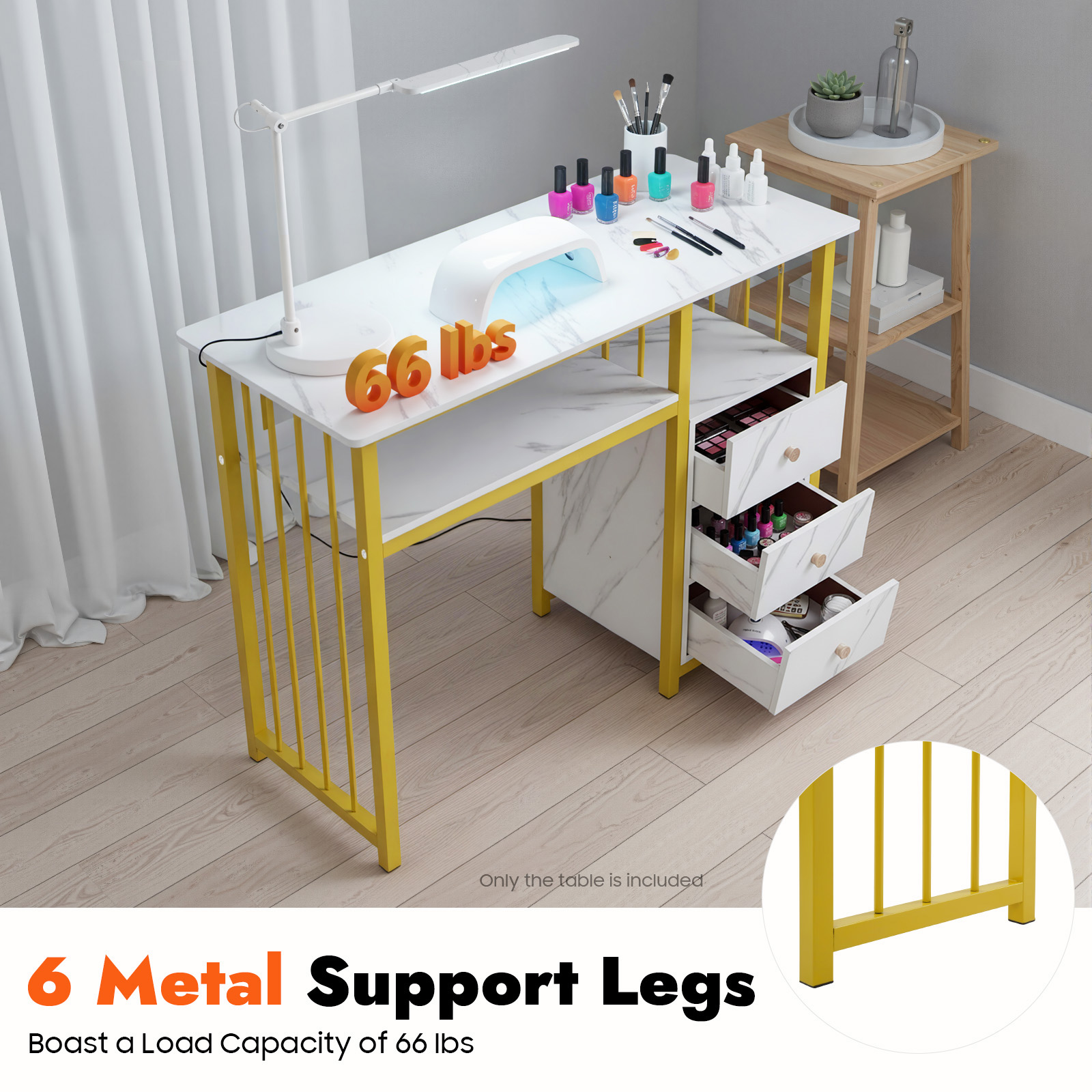 โต๊ะทำเล็บลายหินอ่อน ขนาด 100* - Office Furniture Wholesale บทวิจารณ์และราคา