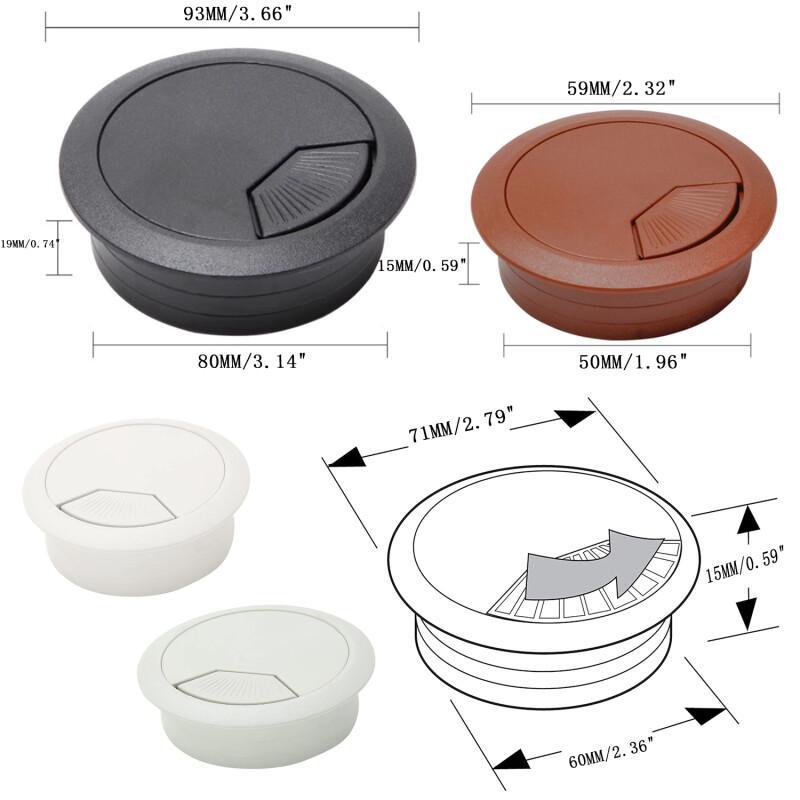 ฝาครอบรูสายเคเบิล 1 ชิ้น ตัวร้ - Office Furniture Wholesale บทวิจารณ์และราคา
