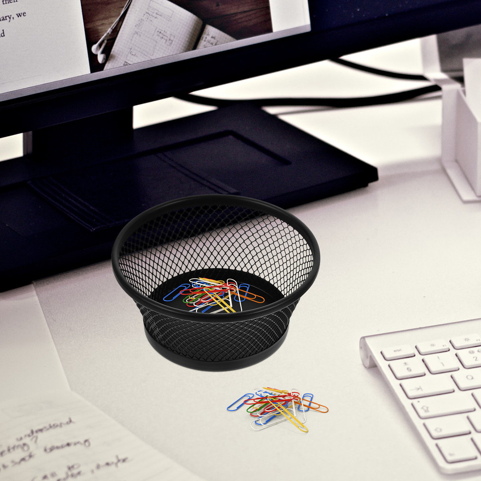 ที่ใส่คลิปหนีบกระดาษแบบตาข่ายโ - Paper Basket Mesh บทวิจารณ์และราคา