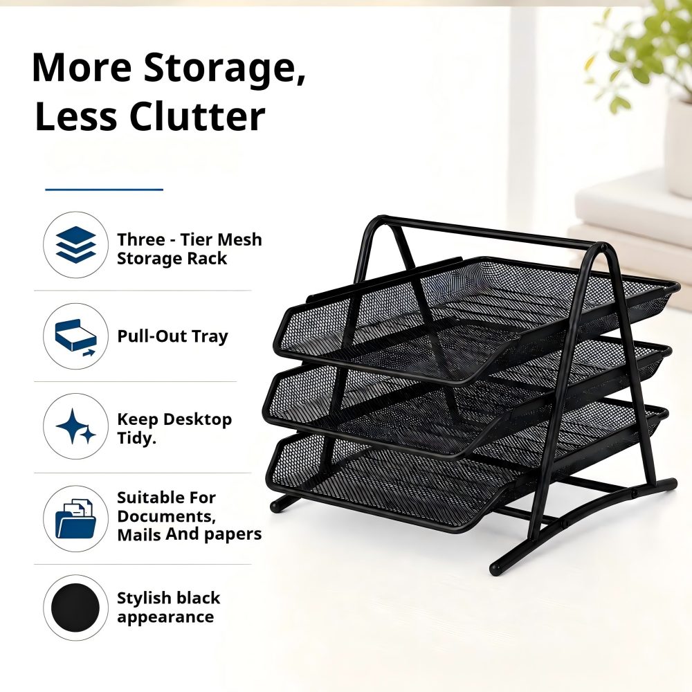 ที่จัดเก็บเอกสารแบบตาข่ายเหล็ก - Paper Basket Mesh บทวิจารณ์และราคา
