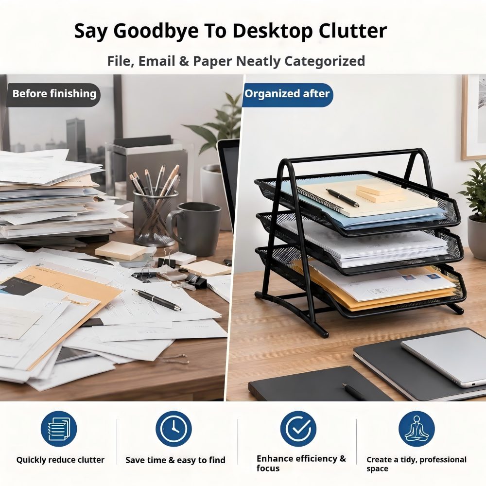 ที่จัดเก็บเอกสารแบบตาข่ายเหล็ก - Paper Basket Mesh บทวิจารณ์และราคา