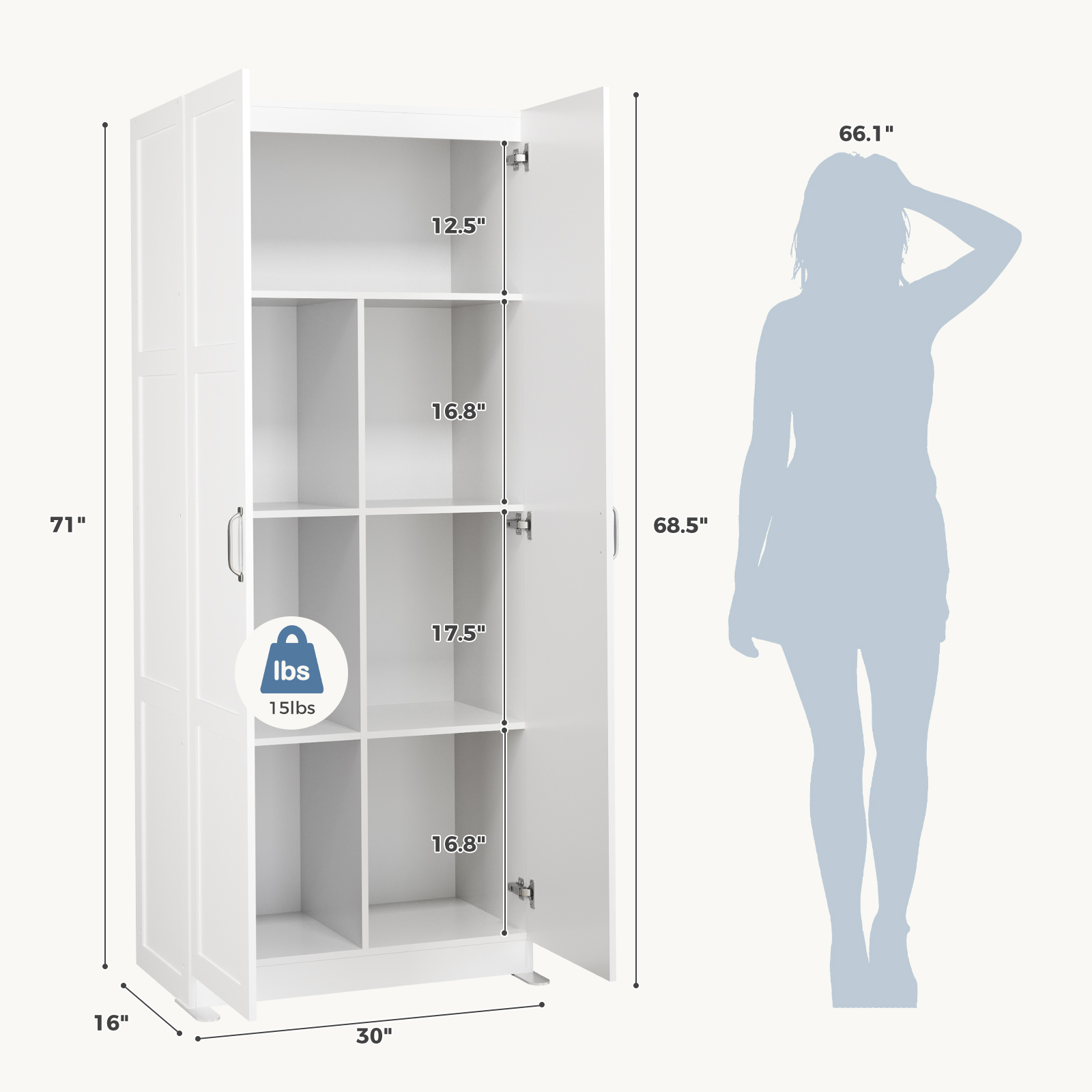 ตู้เก็บของไม้ JHK 71IN สำหรับห - Office Furniture Wholesale บทวิจารณ์และราคา