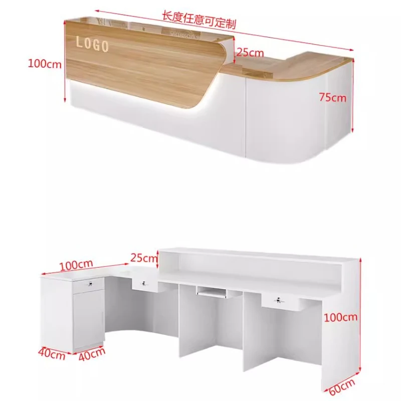 เคาน์เตอร์ต้อนรับหรูหราพร้อมที - Office Furniture Usa บทวิจารณ์และราคา