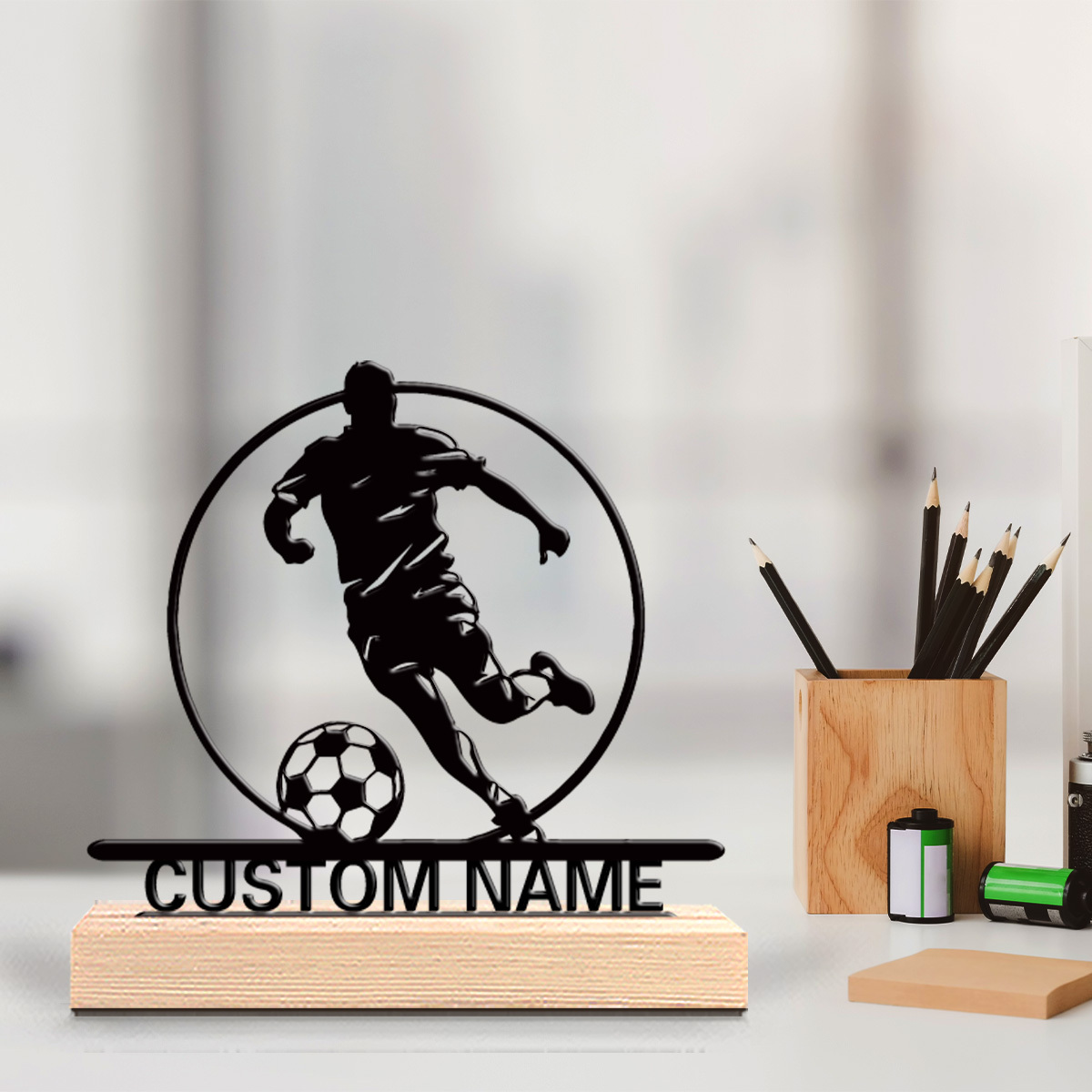 รูปปั้นนักฟุตบอลโลหะสั่งทำพร้อ - Office Furniture And Design บทวิจารณ์และราคา
