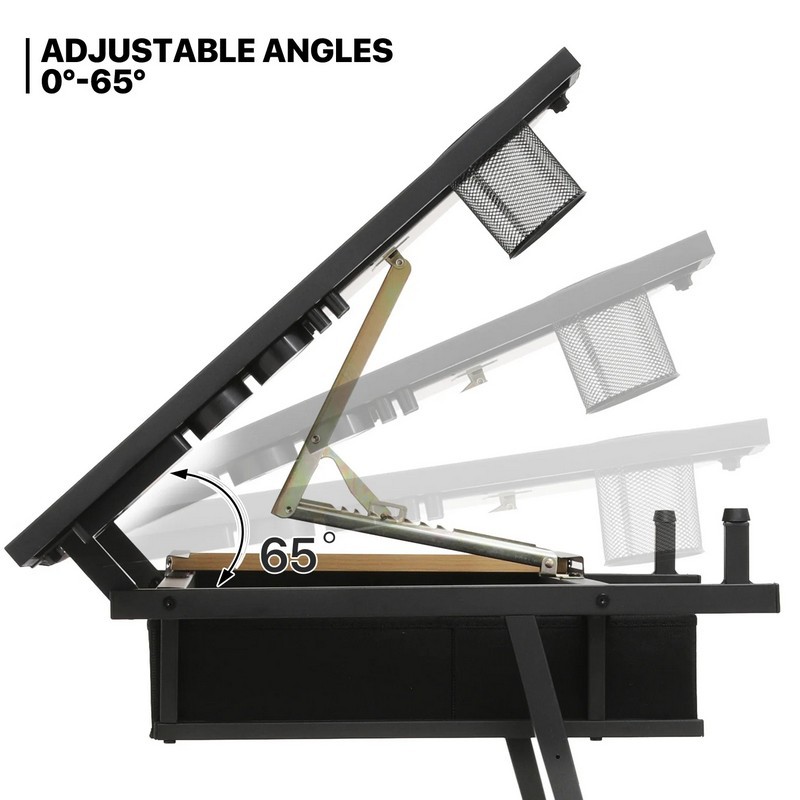 โต๊ะวาดเขียนปรับระดับความสูงได - Office Furniture Wholesale บทวิจารณ์และราคา