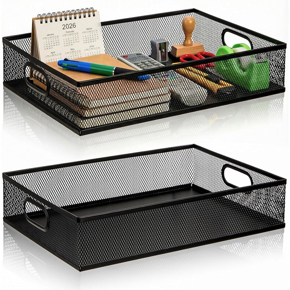 ที่จัดระเบียบโต๊ะทำงานแบบตาข่า - Paper Basket Mesh บทวิจารณ์และราคา